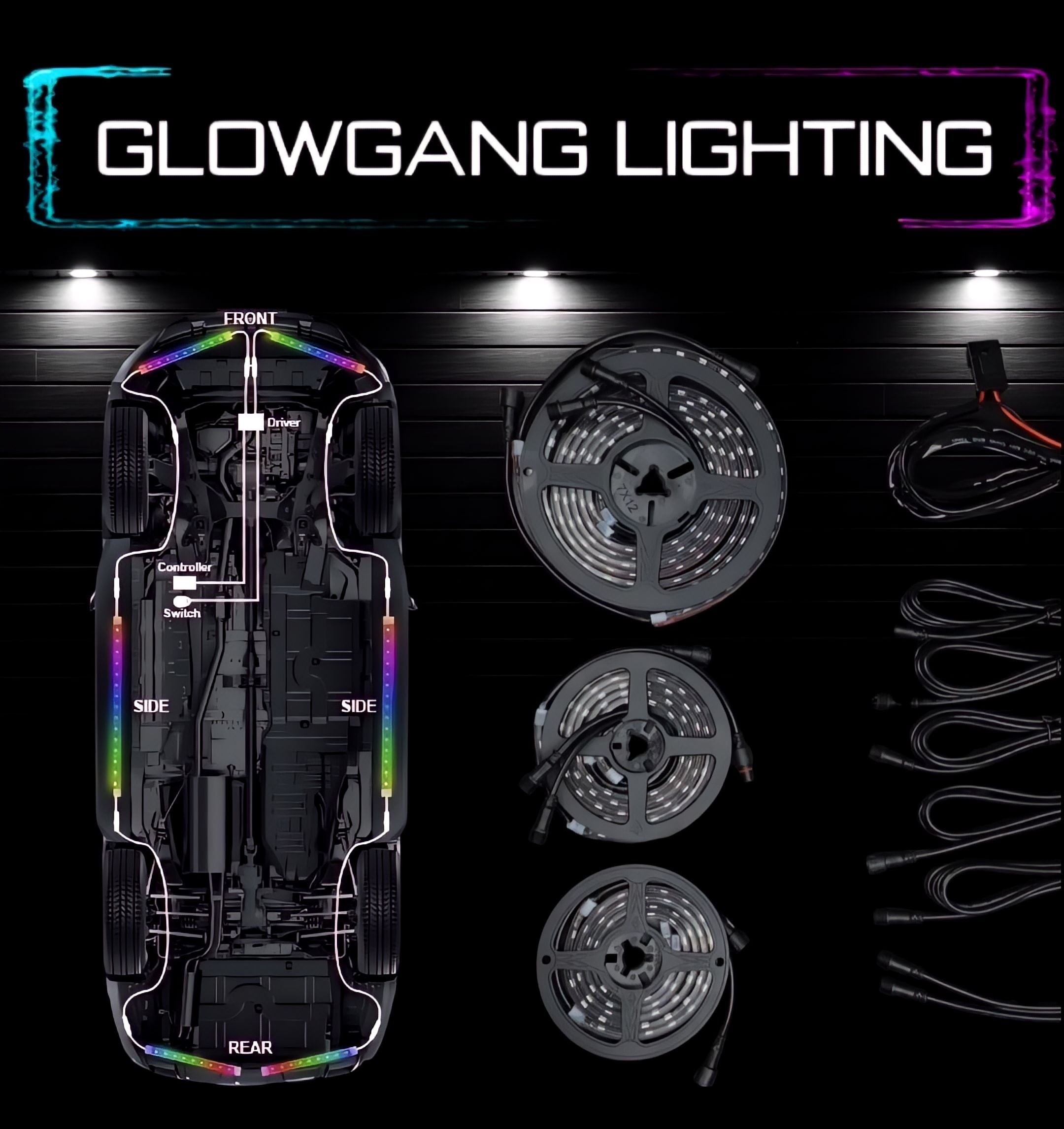 GLOWGANG DOUBLE ROW FLOW SERIES UNDERGLOW KIT