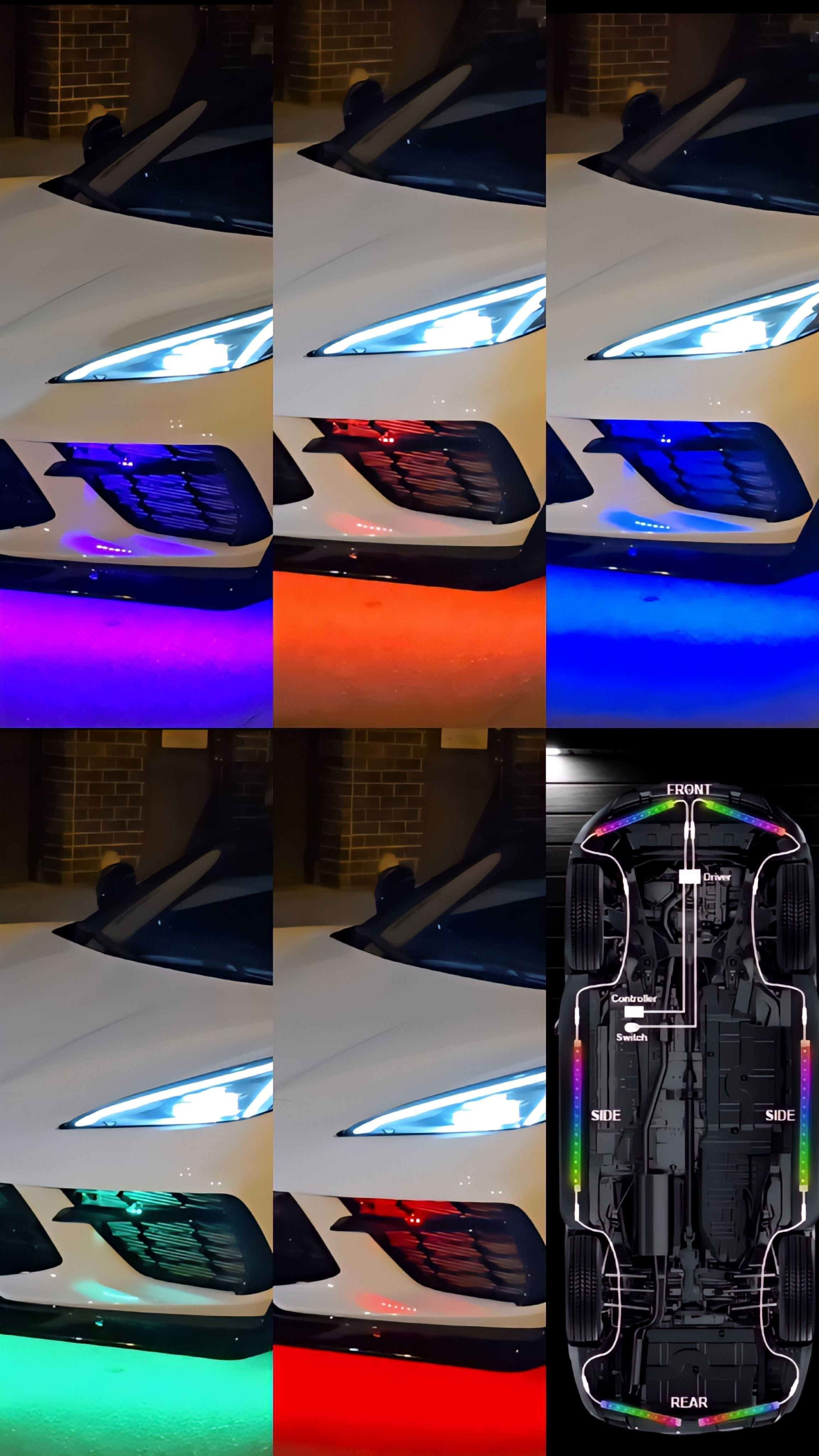 GLOWGANG SINGLE ROW FLOW SERIES UNDERGLOW KIT