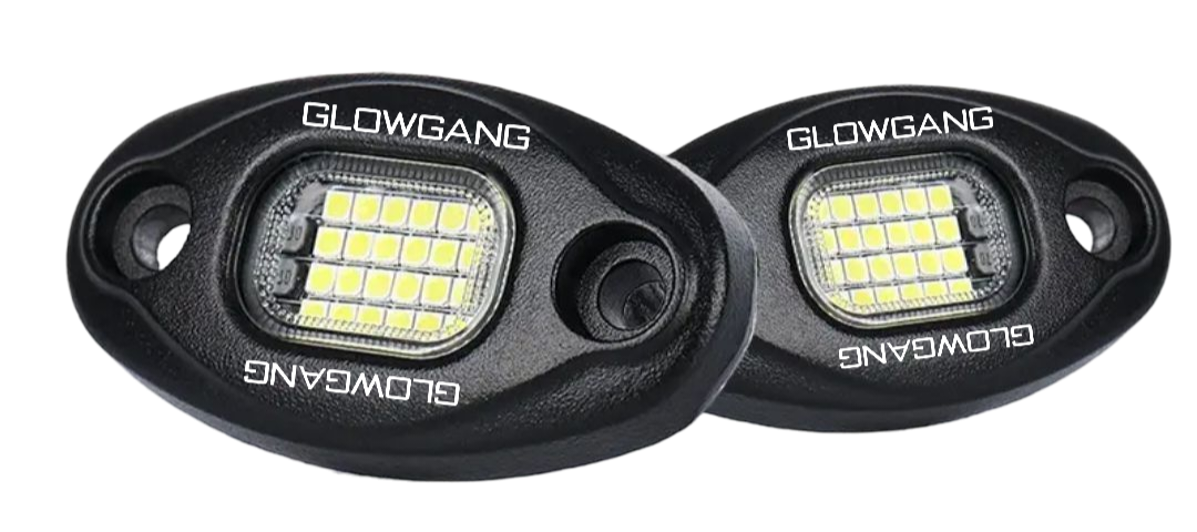 GLOWGANG 24LED HIGH INTENSITY PURE WHITE ROCK LIGHT POD