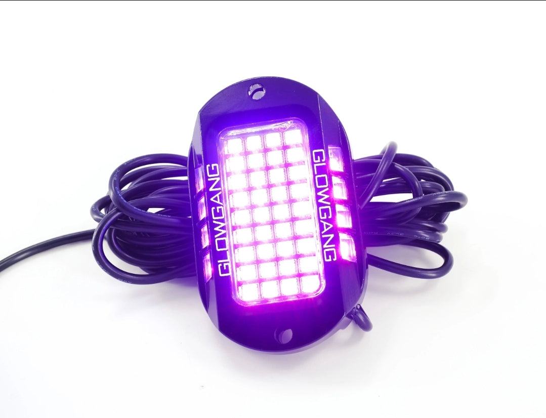 GLOWGANG 44LED MAX SERIES RGBW ROCK LIGHT PODS