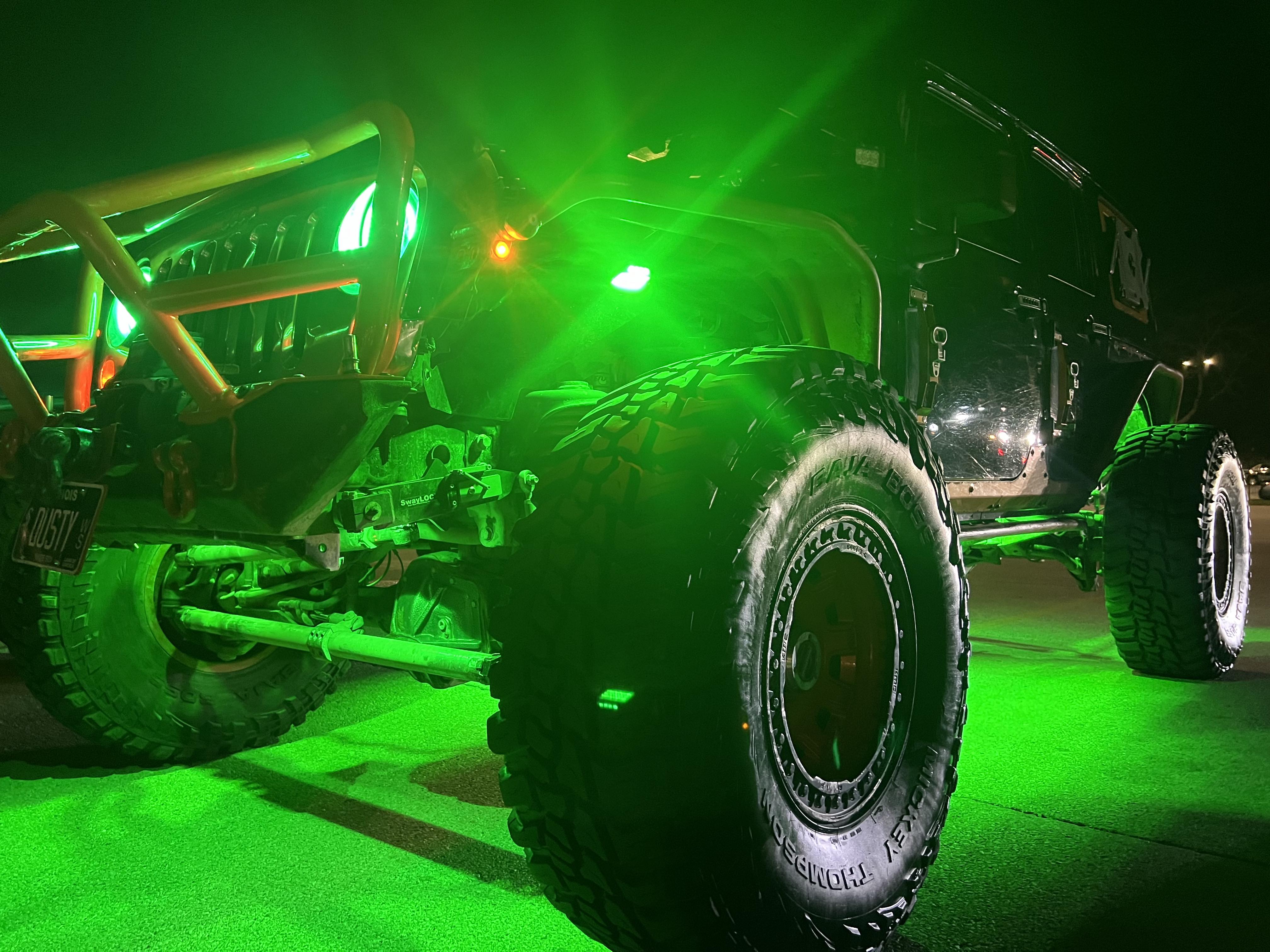 GLOWGANG 44LED MAX SERIES RGBW ROCK LIGHT PODS